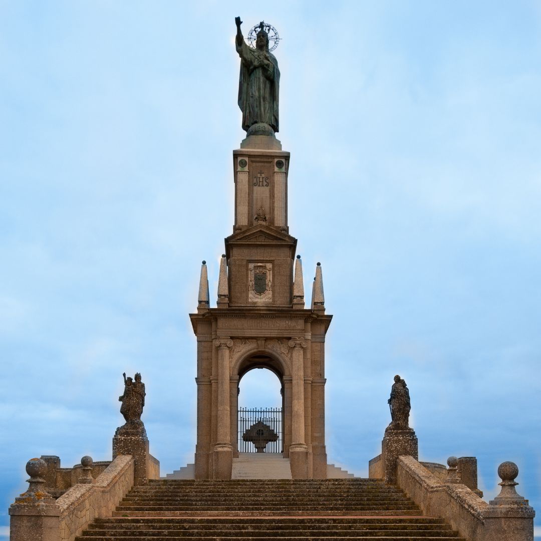 Treppenaufgang zur Christus Statue in Sant Salvador - Felanitx