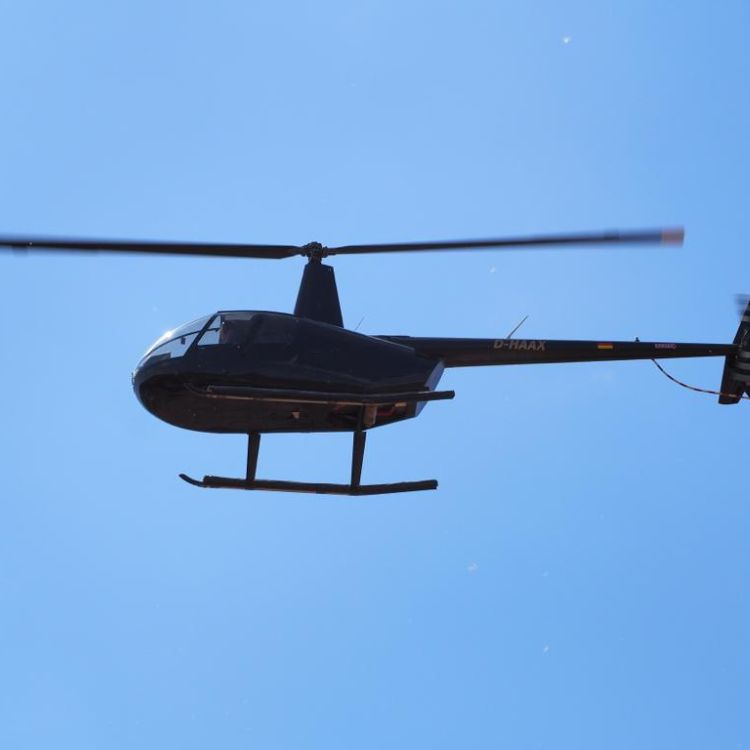Robinson Helikopter bei einem Ausflug auf Mallorca