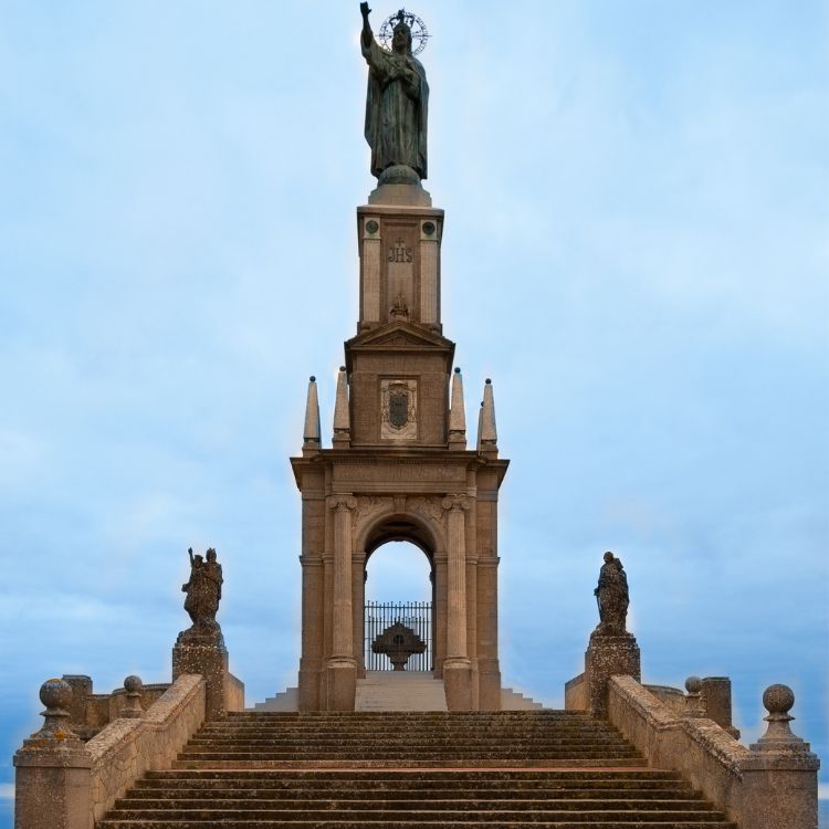 Christus statue am Sant Salvador in Felanitx